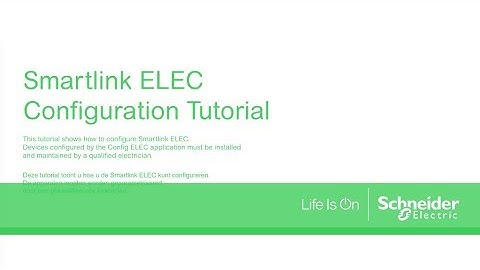 Smartlink ELEC tutorial