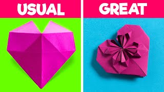 No - Glue Gift Box Ideas - Easy Origami Paper Craft