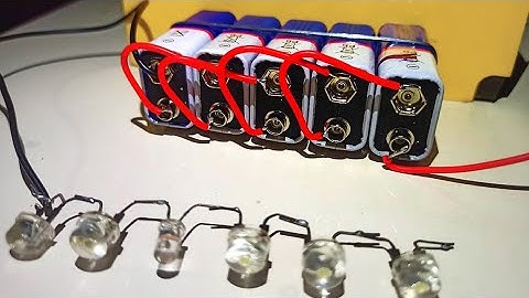 How many LED bulbs will run on a 9 volt battery?