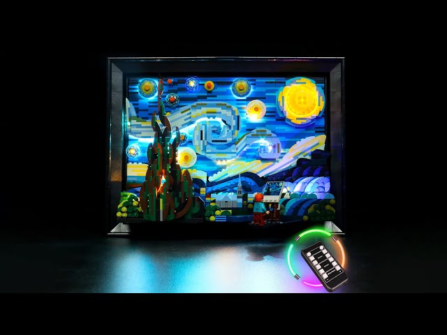 BRIKSMAX Led Lighting Kit for LEGO-21333 Vincent Van Gogh(Remote-Control  Version) - The Starry Night - Compatible with Lego Ideas Building Blocks