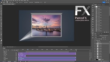 Create an animated projection screen in Adobe Photoshop