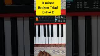 D Minor Broken Triad | Easy Piano Lesson #pianotutorial #piano #pianocover