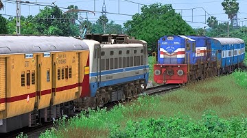TWO TRAINS IN SAME RAIL ROAD CROSSING | BUMPY RAILROAD | Train Simulator | Railwork | NTG GAMING
