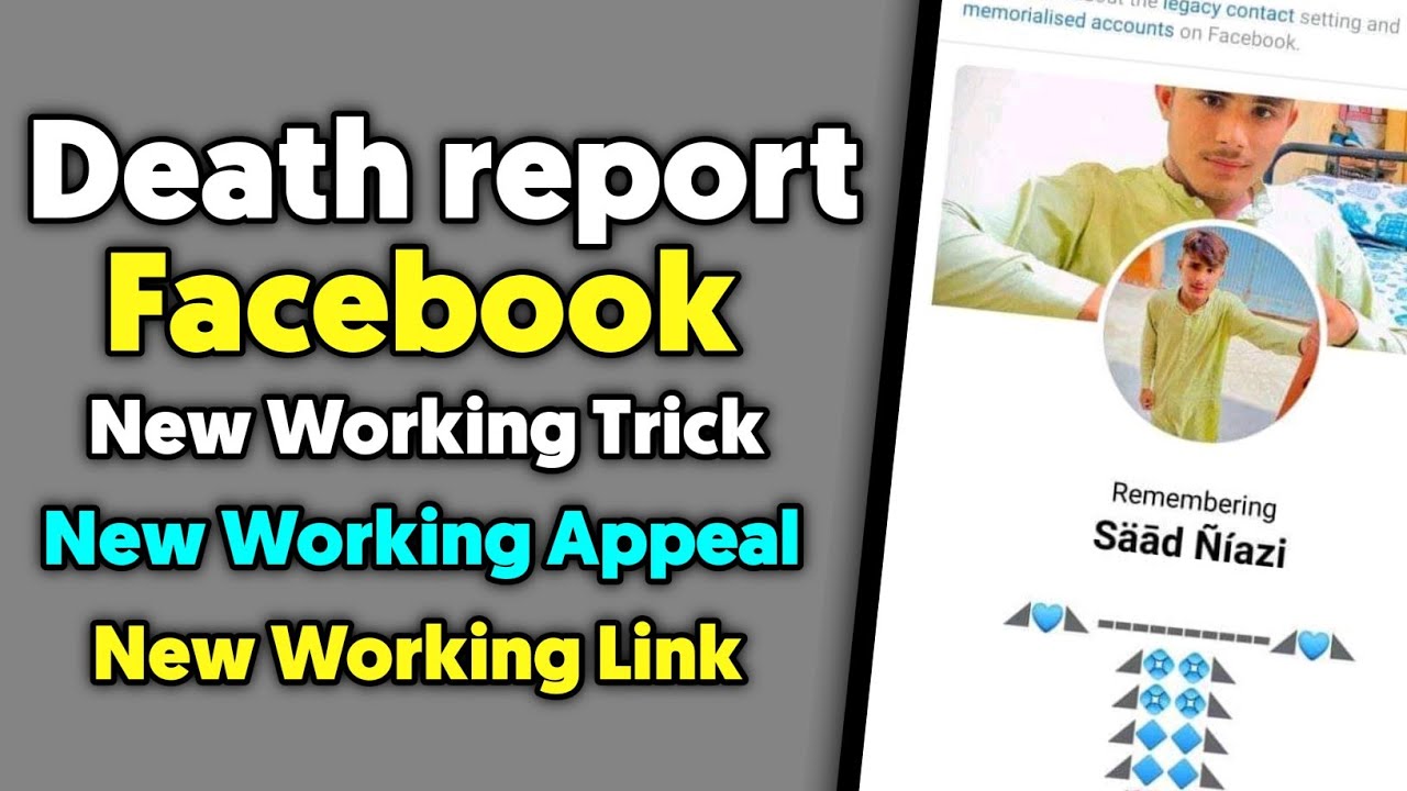 (New special trick ) Death report new working strong trick 2022 || Memorialize facebook account | MT