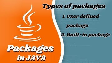 Packages in Java and how to use them || Types of packages (User defined and Built-in) in Java