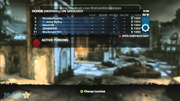 Gears of War 3 - Horde Mode: Gridlock First Attempt with JR Wave 1