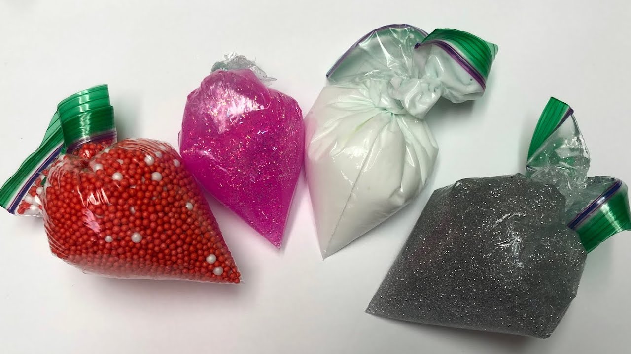 making slime with liquid starch Making Slime With Piping Bags