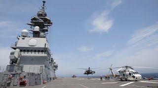 海上自衛隊 護衛艦「かが」と米陸軍が共同訓練