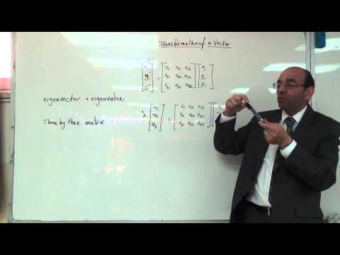 Eigenvalues ​​اور Eigenvectors کی تعریف، 10/3/2016