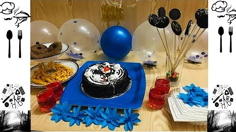 Birthday table decoration idea at Home ,that are easy & cheap |DIY Birthday Decoration idea|S72TA