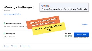 Process data from dirty to clean weekly challenge 3 || Google Data Analytics || theanswershome