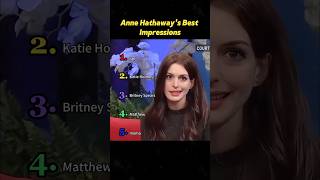 Anne Hathaway’s Most Iconic SNL Impression Ever#celebrity #shorts