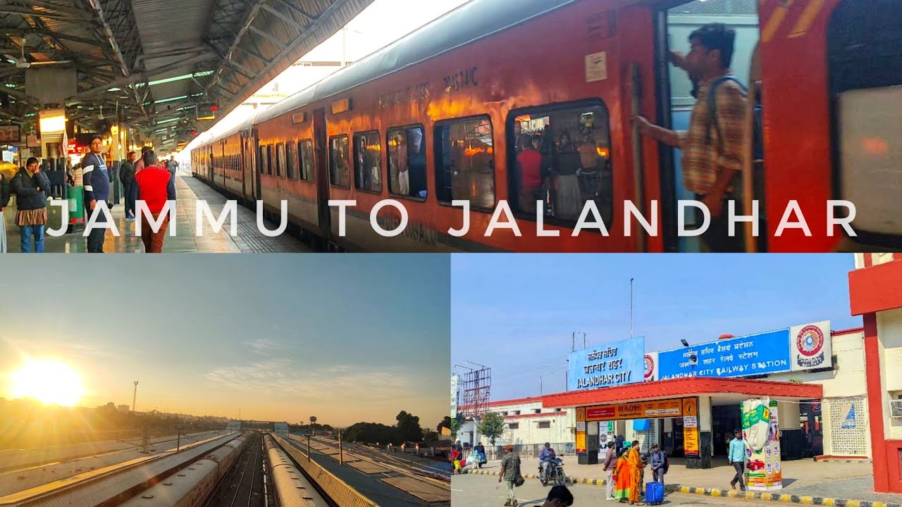 Jammu to Jalandhar Punjab | By train 🚂| Adventure munde