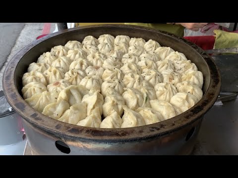 北醫生煎包 韭菜包-  台灣街頭美食 Fried Dumpling - Taiwanese Street Food