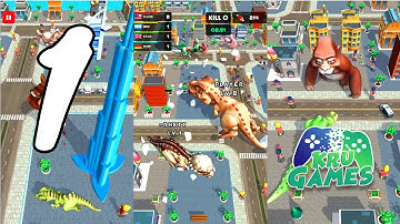 Rampage : Giant Monsters Gameplay #1 All Levels (Android, IOS)