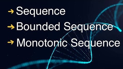 #1||Sequence, Bounded Sequence and Monotonic Sequence|| Maths for Graduates