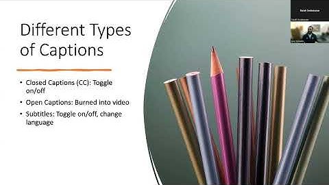 Accessibility Webinar Series - Unlocking Accessibility: Captions, Transcripts and Audio Descriptions