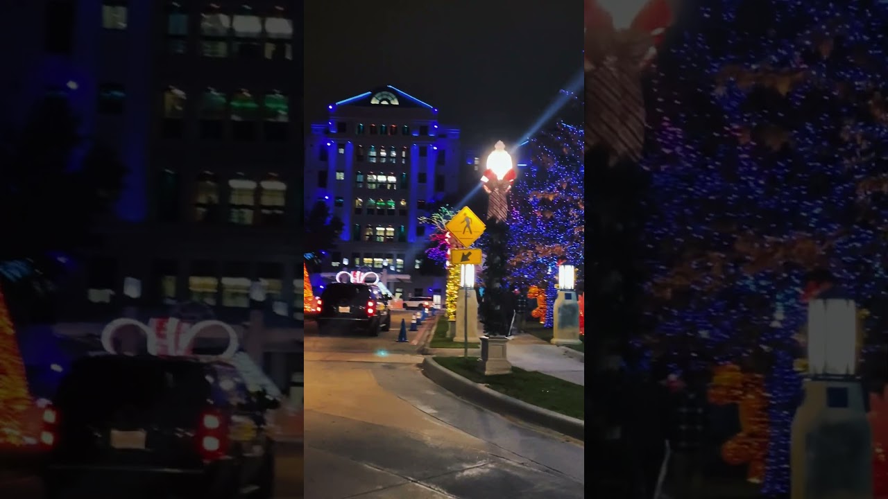 finally seeing the Christmas lights at the hospital with my daughter 