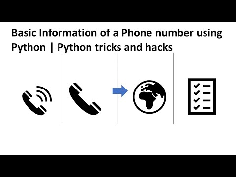 Basic Information of a phone number using Python | Python tricks and hacks