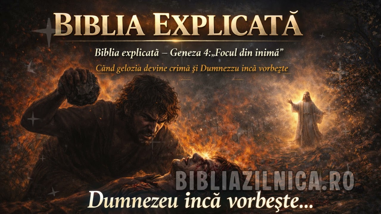 Biblia explicată – Geneza 4: „Focul din inimă” Când gelozia devine crimă, dar Dumnezeu încă vorbește