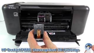 HP Deskjet F4580: Unrecognised HP 300/HP 300XL Ink Cartridge - YouTube