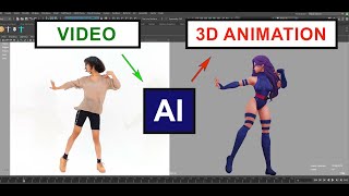 3D Animation from video with AI tool. Speed up your animation process.