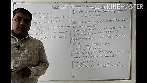 Continuity in Metric Spaces_L9(Uniform continuity & Homeomorphism)