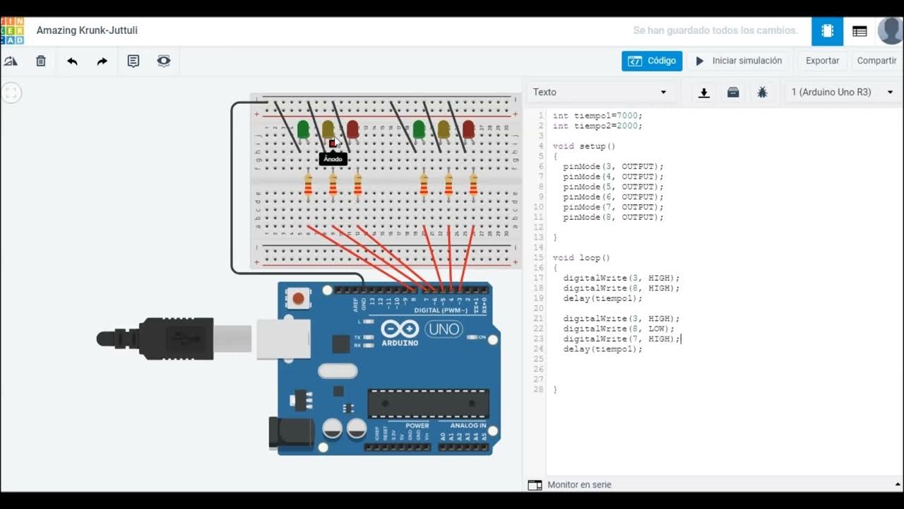 Reto 3 Arduino con Tinkercad - YouTube
