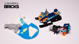 Lego City 60376 Arctic Explorer Snowmobile Speed Build
