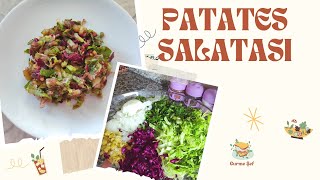 PATATES SALATASI TARİFİ #keşfet #tarif #yemektarifleri