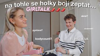 ZÁLEŽÍ KLUKŮM NA POSTAVĚ? ptám se přítele na otázky, které se holky bojí položit | girl talk 💝