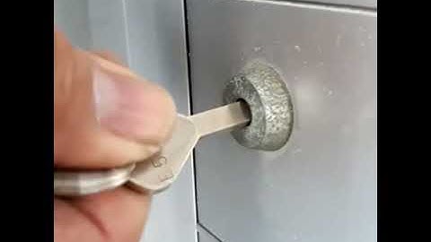 How to get stuck letterbox lock open
