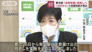 都が新型コロナ「全数把握」見直しへ　小池知事が表明(2022年9月13日)