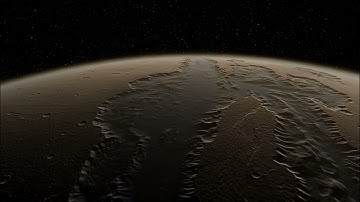 The Mariner valley on the planet Mars. Space Engine. #space #universe #mars #planet