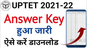 uptet answer key 2022, up tet answer key 2022