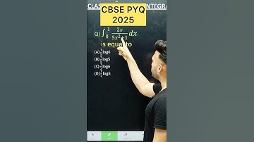 Q) Integration  ∫ 0 to 1 (2x/(1+ 5x^2) d𝑥  2026 Integration PYQ 2025 MathsClass 12 #maths #cbse2026