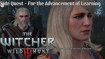 Witcher 3 Side Quest For the Advancement of Learning (PS4)