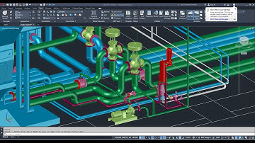 Autodesk, AutoCAD MEP, How to drawing cooling pump connection, piping