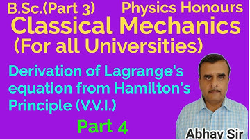 Derivation of Lagrange