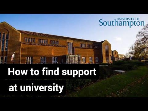 How to find support at university | University of Southampton