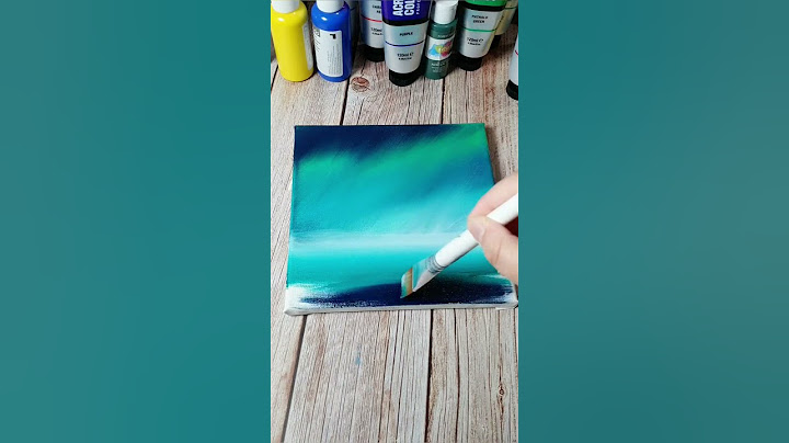 Super easy northern lights aurora borealis painting / acrylic painting for beginners ✨️