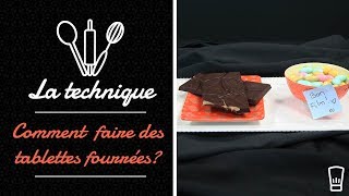 Tablettes de chocolat maison