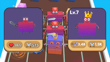 Merge Number Cube: Fam Run🌟🌟 VS 🌟🌟 Number Cube War: Merge Idle