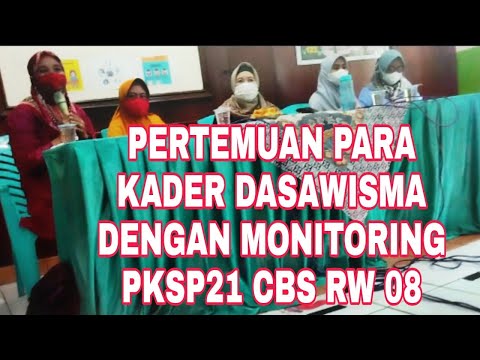 PERTEMUAN ANGGOTA KADER DASAWISMA DENGAN TEAM MONITORING PKSP21 CBS || PENDATAAN WARGA SATU PINTU