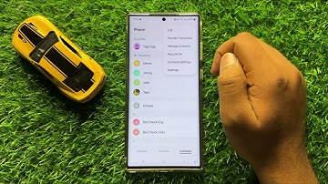 How to Set Contacts to Display Name By First, Last or Last, First Samsung Galaxy S24 Ultra