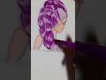 Drawing Rumi #shorts #art #viral #kpopdemonhunters #rumi #lyrics