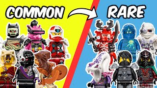 MORE common VS rare LEGO Ninjago minifigures...