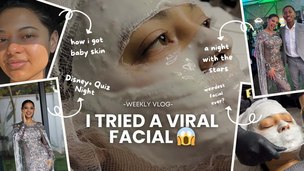 A NIGHT OUT | i tried one of the most viral facials to get baby soft skin 🧖🏻‍♀️ + Disney+ GRWM ✨