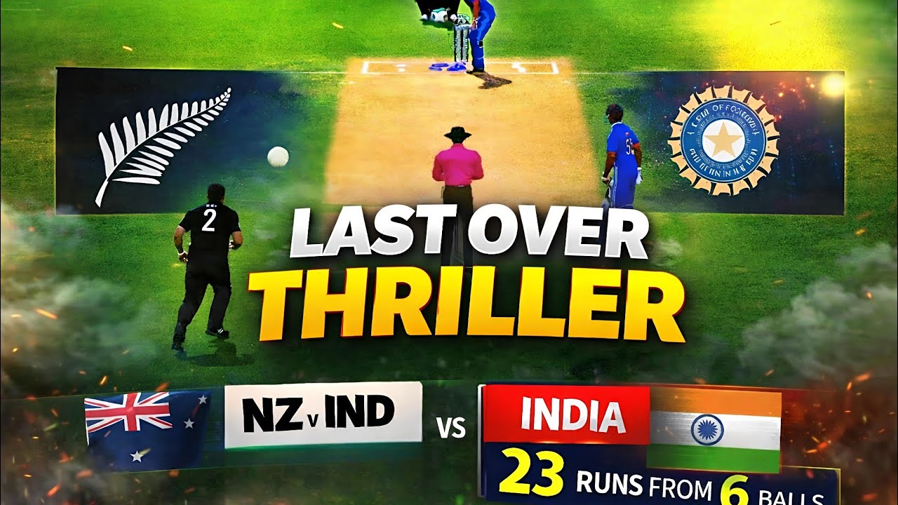 🔥 IND vs NZ Gaming Match – Full Thriller 🎮 | Last Over Drama!#cricket # ...