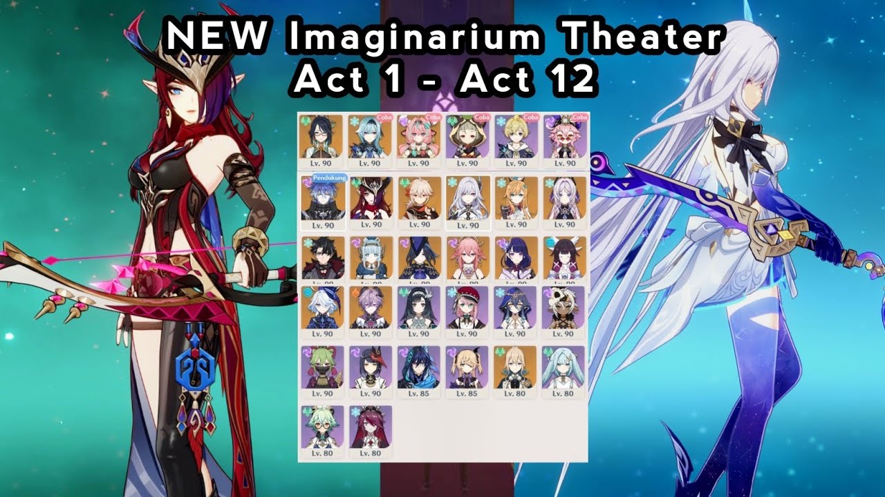 NEW Imaginarium Theater Act 1 - Act 12 | Luna 5 | Genshin Impact